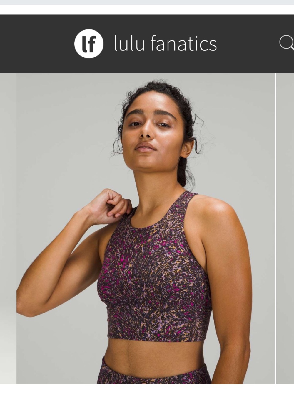 NWT Lululemon Wunder Train Long-Line Sports Bra 8 C/D Cups Topography Multi